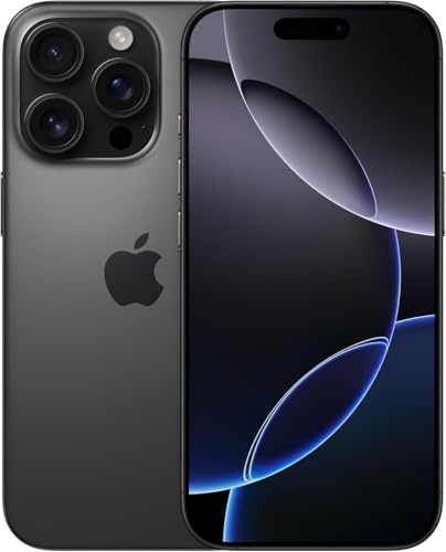Apple iPhone 16 Pro, US Version, 512GB, Black Titanium - Unlocked (Renewed)