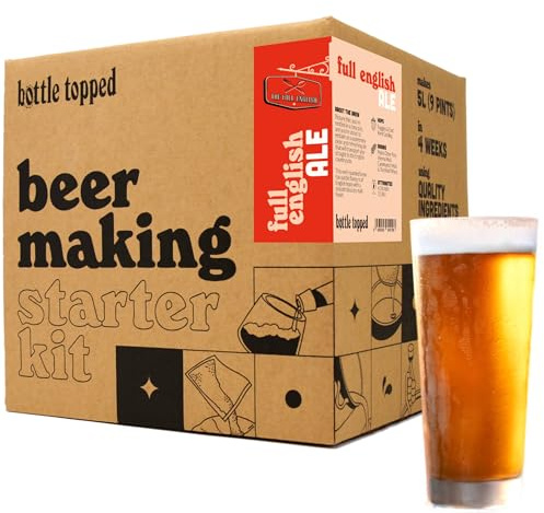 Full English Ale Home Brew Starter Kit – Beer Making Kit to Brew 5L of Beer at Home – Make Your Own Craft Beer – Perfect for Home Brewer, Beer Gift, Gifts for Men, Gifts for Dad