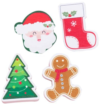 JECOMPRIS 4stücke Weihnachtsgeschirrspülen-schwämme Wiederverwendbare Reinigungsschwämme Für Haushalt Multifunktional Und Sanft Zur Haut Zum Geschirrspülen Für Küchenreinigung