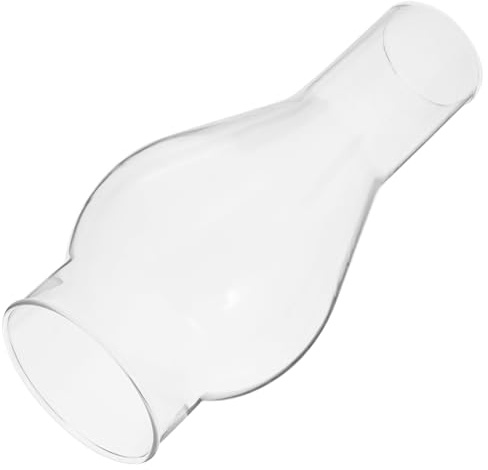 ANDRESLAD Windfester Glaslampenschirm Zylinderglas Für Öllampe Klarer Lampenschirm ø Oben ø Unten Geeignet Für Notbeleuchtung Und Wohnraum