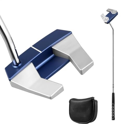 Putter de golf pour hommes, Putter Club à deux voies - Putter avec corne de club de golf - Putter pour l'intérieur et l'extérieur, Putter Club pour la droite ou la gauche, Putter pour la pratique du