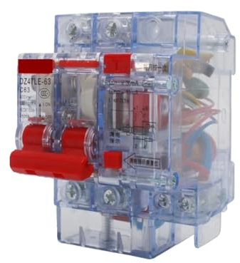 Interruptor automático de aire pequeño, Interruptor disyuntor con protección contra fugas for el hogar, 15 m, 1P+N, 2P, 3P, 4P, 6A-63A(2p,6A)