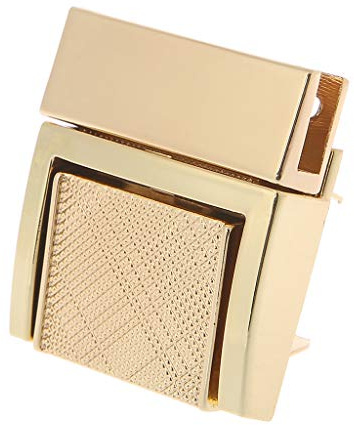 ZYMIADOU Herrajes de hebilla para bolso con forma de bolsa, cierre giratorio, bolsas, Gold, One Size