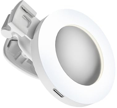 Luz LED para teléfono selfie para clip recargable de video para cámara portátil ajustable 3 modos de luz de llenado fotografía