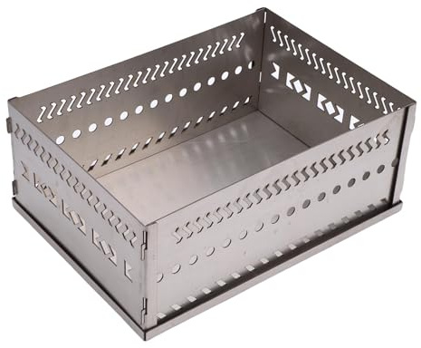 Oreilet Sauna Stein Korb Halter, Edelstahl Sauna Rocks Steins Tand, Holzkohle Feuer Kasten Korb Grill für Holzkohle Holz Brennofen (SL 300)
