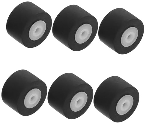 Toyvian 6pcs Cassette Pinch Roller for Recorder Repair Maintenance Plastic Roller for Video Recorder Cassette Player Accessory for Amplifier Part