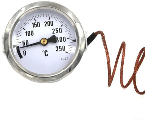 Ofenthermometer, 0℃-350℃ Temperaturanzeige mit Schutzhülle, für Elektroöfen, Pizzaöfen, Toaster, Heizungen, Boiler, Kühlschränke