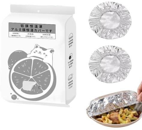 Aluminiumfolie för mat | 30 stycken återanvändbar förstärkt film, elastisk plastfolie för tallrikar, kastruller, skålbehållare | för skål, tallrik, behållare, hem, frysningskam