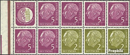 Prophila Collection BRD (BR.Deutschland) Hbl6 postfrisch ** MNH 1956 Heuss (Briefmarken für Sammler)