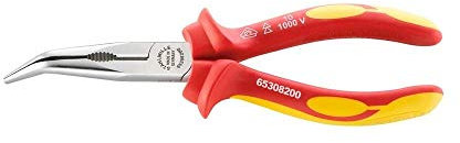 STAHLWILLE 65308160 - Alicate de pinza curva semirredonda con filo 6530 8 160 VDE peso 0,15 Kg.