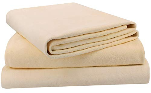 (3 Pack) Car Natural Chamois Cleaning Cloth,Absorber Towel for Car Chamois Drying Towe RIVERLAKE Genuine Deerskin Leather Auto Car Wash Drying Towel,Super Absorbent,3 Available Sizes. (L/M/S 3IN1)