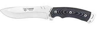 Cudeman Cuchillo 291-M Boina Verde CADETE hoja de acero Böhler N-695 y empuñadura de micarta negra de 12,5 cm para caza, pesca, supervivencia y bushcraft + Portabotellas regalo
