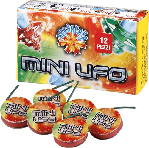 Zeus Party Mini UFO girandola Tre Colori da Bambini per Capodanno