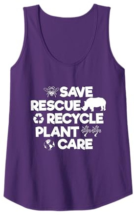 Environmentalist Rescue Recycle Plant Save Mother Earth Day Tank Top