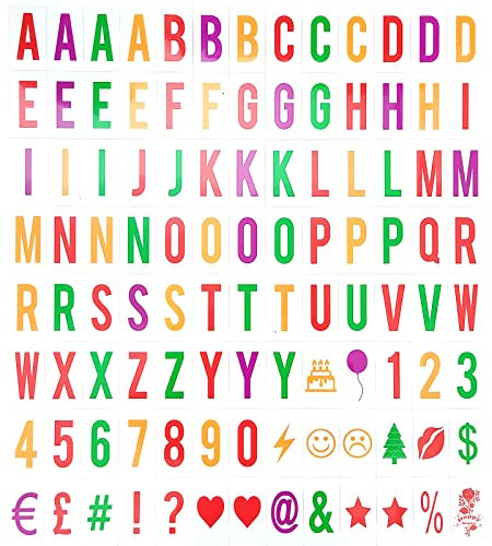 Lot de 104 panneaux lumineux cinématographiques pour boîte lumineuse A4