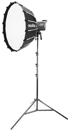 Litemons LA150D Daylight LED Light Compact Parabolic Softbox Kit (With QR-P60T Softbox & 240cm Light Stand)