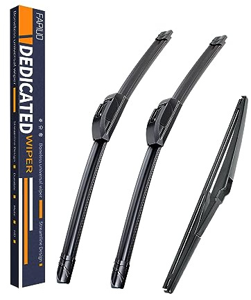 Replacement for Kia Sorento 2011-2015,Soul 2010-2020,Soul EV 2015-2019 Silent Wipers -FAPIUO Front and Rear Windshield Wipers 24/20+11 Full Blade Set (3 Pack)