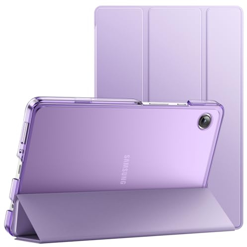 JETech Skyddsfodral för Galaxy Tab A11/A9 8,7, Ljuslila | Tunn Genomlysande Baksida, Trifold Stående, Tunt och Stötsäkert