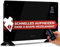 ProfiCare® Elektroheizung mit Glasfront & X-Shape Heizelement | mobiler Heizkörper auch für Wandmontage geeignet | Konvektor Heizung mit 2 Heizstufen | lautloses Heizen - 0dB | PC-GKH 3119 schwarz