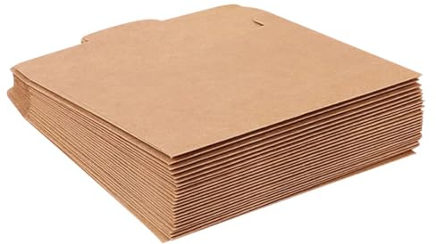 IMIKEYA 50 Stück Braune Kraftpapiertüten CD Verpackungstüten Wiederverwendbar für Dokumente und Schutzhüllen im Vintage Stil