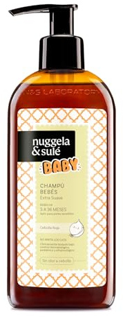 Nuggela & Sulé Champú BABY - Extra Suave. Bebés de 3 a 36 meses. Extracto de Cebolla Roja y Vitamina E. No irrita los ojos. Línea Infantil. 1 x 250 ml