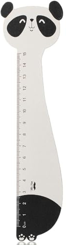 Mr. Pen - Holzlineal, 15 cm, Panda-Holz-Lineal, Zentimeter-Lineal, mm-Lineal, Standard-Lineal, kleines Lineal für Schule, metrisches Standard-Lineal, Mini-Lineal für Schule, Lineale für Kinder,