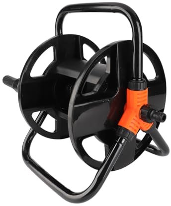 Hose Reel Cart, Hold Up to 20M 1/2''Garden Hose Trolley, Integrated Handle Saving Labour Cart Reel for Car Washing and Outdoor Planting