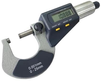 DAISHUJIE Digitale Bügelmessschraube 0-25mm 25-50mm 50-75mm 75-100mm Elektronischer Außenmikrometer Digitalmikrometer Doppelfunktionstasten 0,001mm(50-75mm)