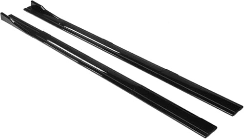 Side Skirts For VW For Golf MK5 MK6 MK7 CC For Passat For Jetta For Polo For Scirocco Car Side Skirt Winglet Splitters Lip Side Spoiler Side Panels Spoiler Lip(Glossy black)