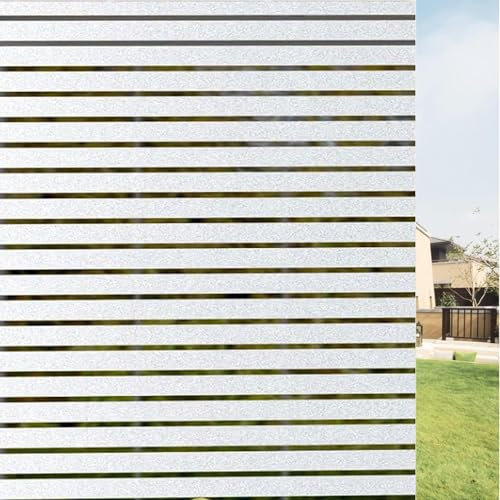 Fensterfolie Blickdicht Sichtschutzfolie 70 x 100 cm Uv-Schutz Folie Sichtschutz Hitze Privatsphäre Sonnenschutzfolie Milchglasfolie Sichtschutz für Büro Und Haus, Jalousie