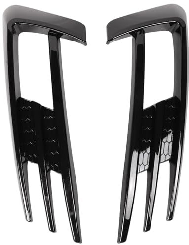 RIKEL Für Golf 7 Mk7 2013-2017 Gloss Black Auto Stoßstange Nebelscheinwerfer Kühlergrill Abdeckung Trim