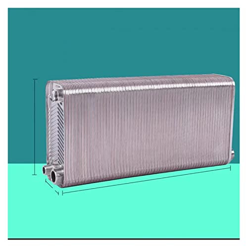 120 Platten Würze Chiller Edelstahl Wärmetauscher gefärbter Plattenhitzer Sus304 Brettlöser Kühler 41,5 * 9,5 * 21 cm Effiziente Wärmeübertragung(A 6 points Interface)