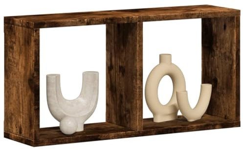 BOWEKAM Home & Garden-Hängeschrank 60x16x30 cm Räuchereiche Holzmöbel Wahl