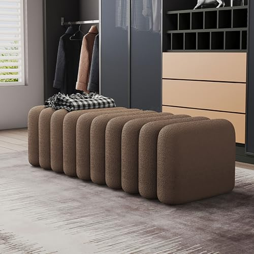 RTYHN Samt Garderobenbank Schlafzimmer Fußbank Bettbank mit Sitzkissen Eingangsbereich Schuhbank Polsterbank für Wohnzimmer Flur