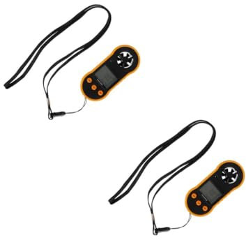 BESPORTBLE 2 Pièces Anémomètre numérique mesure de l'air girouette numérique compteur de mesure d'air anemometre portable anémomètre portable débitmètre d' du vent Plastique