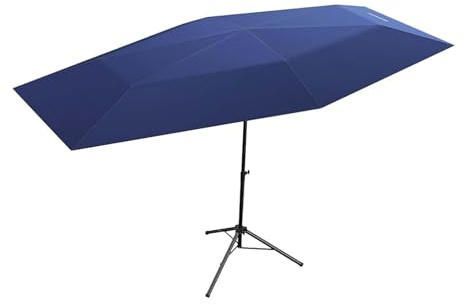 QFGain Fully Automatic Car Umbrella, Retractable Cover Sun and Weather Shelter, Portable Folding Carport, for Ourdoor Protection, Camping, Beach Cooling and Sunbathing,4.8M-Blue