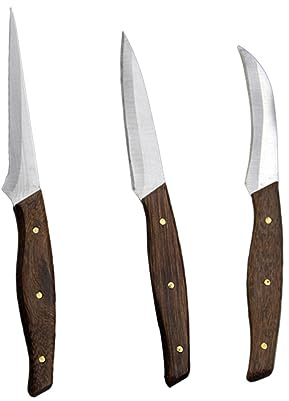 CONGARTENO Coltello Da Intaglio Per Frutta Manico in Legno Attrezzo Per Intagliare La Frutta in Cucina Pratico Di Coltelli Da Cucina