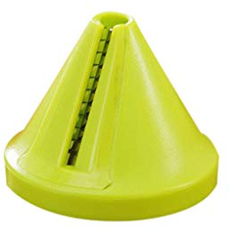 FDOSIJFOS Rebanadora, Cortador de Verduras Multifuncional con Embudo - y pelador en Espiral Acero Inoxidable ABS, utensilio Cocina, Color Verde