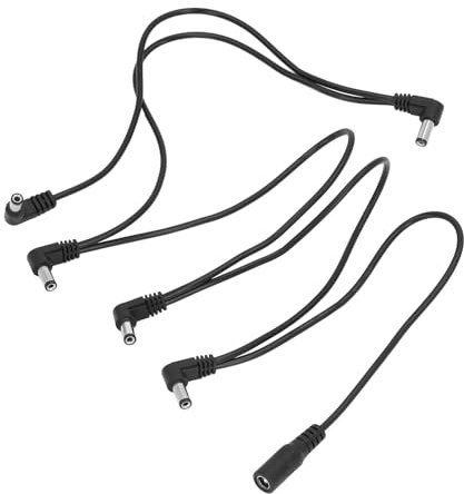 Picysa Cavo Multicanale Splitter per Alimentatore per Effetti a Pedale per Chitarra Che Alimenta in Modo Efficiente 5 Pedali per Musicisti Design Compatto