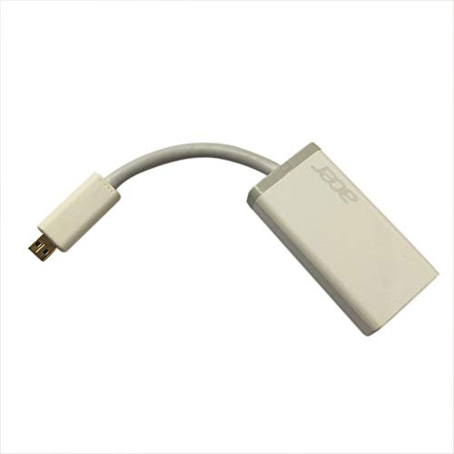 Gintai Cable Video Converter (White) Replacement for Acer Aspire Micro HDMI to VGA NC.23811.008