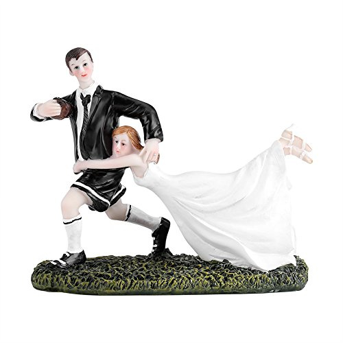 Hochzeitstorte Topper Paar Figuren aus Harz für Hochzeitsdekoration, lustige Brautpaar Figur zum Aufstellen auf Kuchen, geeignet als Gastgeschenk, Tischdekoration oder Erinnerung für Ehepaare, ideal f