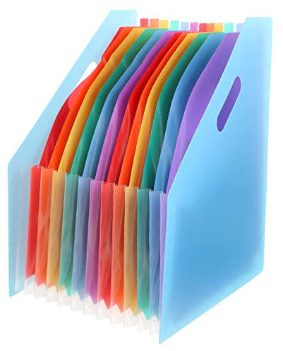 STOBOK Akkordeon-ordner-organizer Aus Kunststoff Kleiner Erweiterbarer Datei-organizer Beleg-organizer Stehender Aktenordner Papieraktenordner Akten-organizer Rechnungsordner