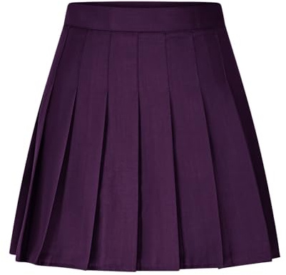 Women's Pleated Skirt Elastic High Waist Midi Skirts Summer Vintage Elegant A-Line Long Skirt Solid Plain Trendy Versatile Basic Casual Skirts