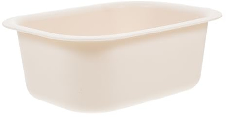 HOODANCOS Kleines Wasserbecken Wickeltischbecken aus Robustem Pp Plastik für Babypflege und Baden Kompakt Platzsparend Weiß