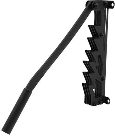 Divisor de madera de hierro fundido montado en la pared con 2 asas extraíbles, cortador de leña con cuchilla giratoria de 180°, divisor manual de leña para madera blanda (hasta 25 cm), con guantes