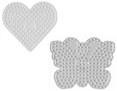 Hama MAXI Perlen - Stiftplatte 8206 Herz und 8218 Schmetterling im blister beutel