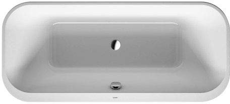 Duravit Happy D.2 Plus Badewanne Innenfarbe Weiß, Aussenfarbe Graphit Supermatt 1800x800mm