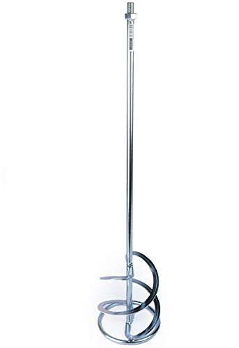 Toolty Helix Mixing Paddle 160 x 750mm - M14 Thread - Galvanized Mixer, Whisk, Stirrer -2-Blade - for Plaster, Gypsum, Adheives, Concrete, Cement, Glue, Paint, DIY - TLTY-1564OCP