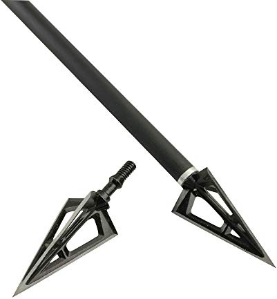 SHARROW 12 pcs Pfeilspitzen 95 Grains Jagdspitzen Arrow Broadheads Jagdpfeilspitzen für Carbonpfeile, Armbrust, Alupfeile und Fiberglaspfeile beim Bogenschießen Bogensport
