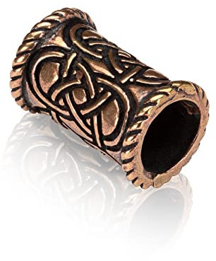 NKlaus Bartschmuck Bartperle Celtic Bronze Wikingerschmuck Herren 4306